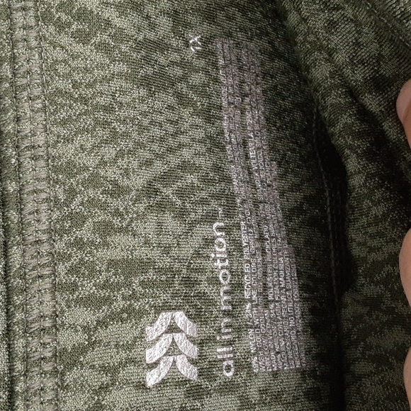 All in Motion Olive Green Snake Print Leggings - Picture 4 of 9